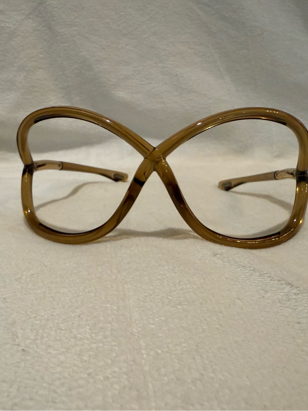 Tom ford  Whitney -vintage /Elegant Tan Eyeglass Frames